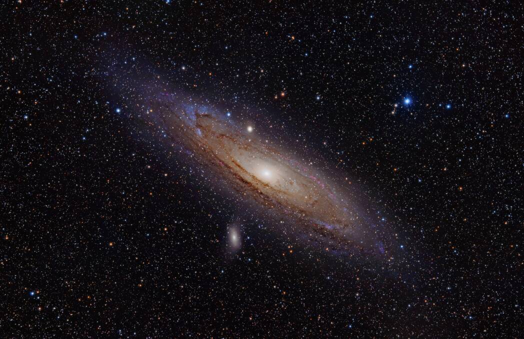 Star Gazing: The Andromeda Galaxy can be viewed in binoculars or a small telescope on moonless nights. Picture: Adam Evans 