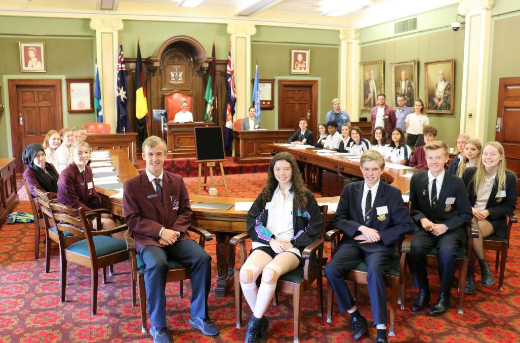 The youth mock council. 