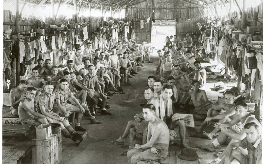 War Story: Australian soldiers in Changi POW camp in Singapore  in World War II.     