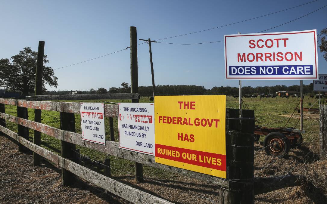 Sign of the Times: New signs erected along Nelson Bay Road at Salt Ash, near Williamtown. Picture: Marina Neil 