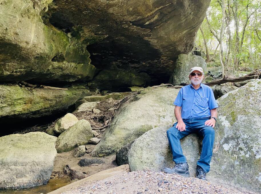 Bush Trek: Col Maybury took his son and grandson to explore a bushranger cave in the Hunter. 