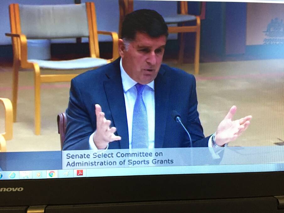 Anger: Kosta Patsan, of Newcastle Olympic Football Club, criticised the Morrison government's sport grants. 