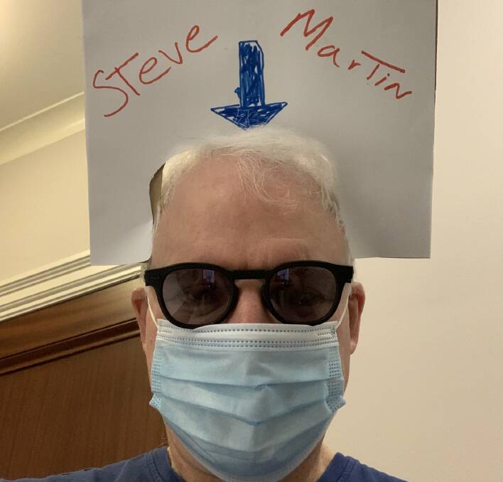 A masked Steve Martin. 