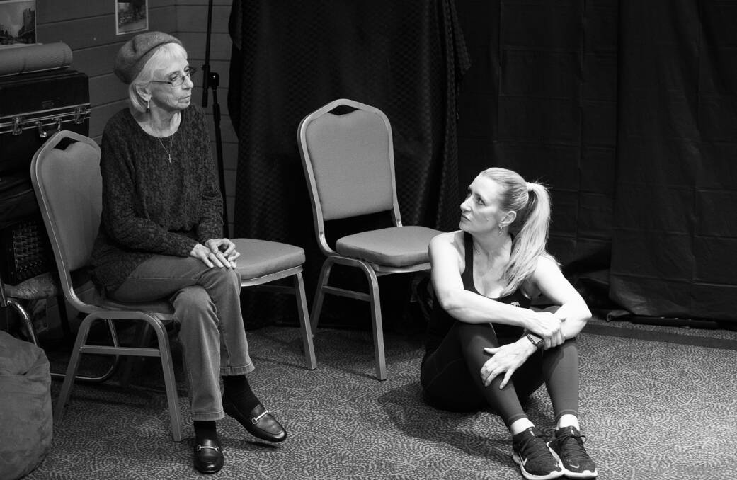 Break A Leg: Director Janet Nelson with Sandy Aldred, who plays Ginnie in Eden. Picture: Joerg Lehmann 