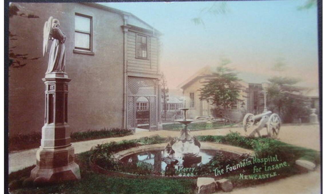 A postcard of the Newcastle Asylum site. 