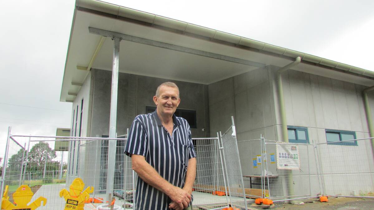 Building Bridges: Barry Chapman is building the Wyee Community Hub. Picture: Damon Cronshaw 