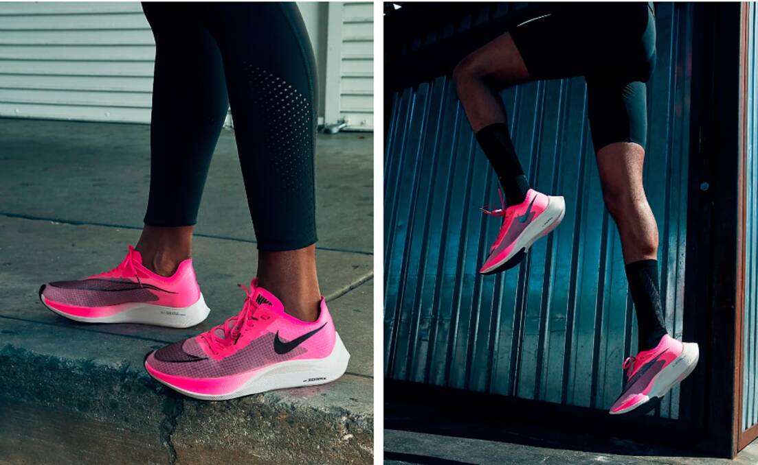 Pretty in Pink: The Nike Vaporfly running shoes have been helping runners break world records. 
