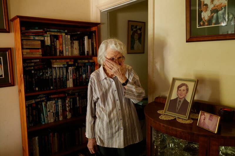 REMEMBRANCE: The house is by no means a shrine to Andrew, but neither as he been forgotten, as the Nashes believe the powers that be would like to happen. Audrey Nash, yesterday. Picture: Max Mason-Huers