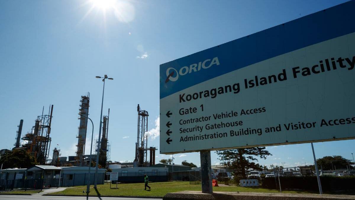 ENERGY CUSTOMER: Orica Kooragang Island's ammonium nitrate plant on Kooragang Island is a heavy user of energy. The application of 'green hydrogen' to the Kooragang ammonia plant is being considered in the feasibility study.