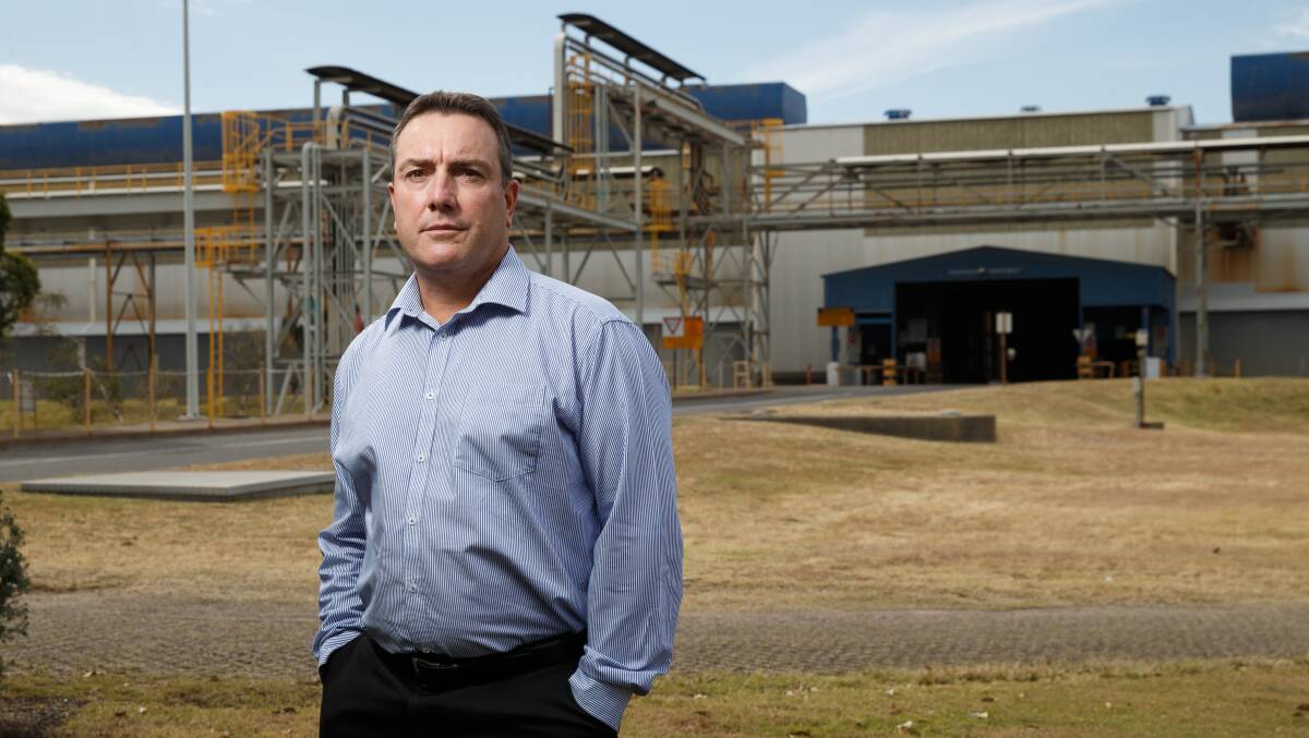 UNHAPPY: Tomago Aluminium chief executive Matt Howell, unhappy at NSW power shortages this week.