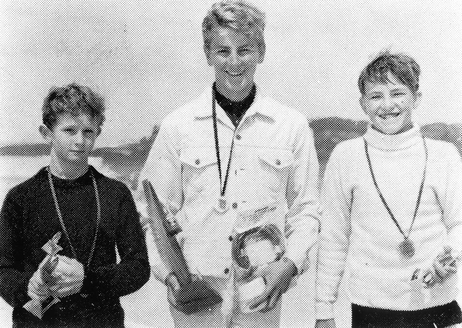 FAMILIAR FACES: 1968 NSW schoolboy titles. From left, Mark Richards, Ian Moore and Col Smith. Picture: Jack Sullivan