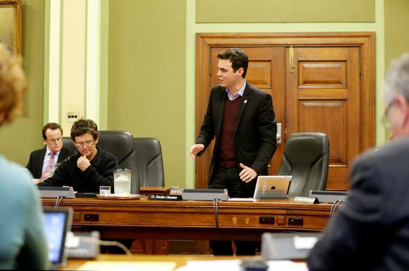 COUNCILLOR'S QUESTIONS: Labor's Declan Clausen, here in 2015. Picture: Ryan Osland