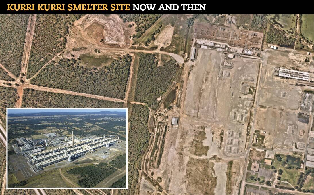 NEW LEASE OF LIFE: A satellite image of the former smelter footprint taken on January 17, and an aerial photograph of the operating business in 2007. Main image: Nearmap, courtesy of Hydro
