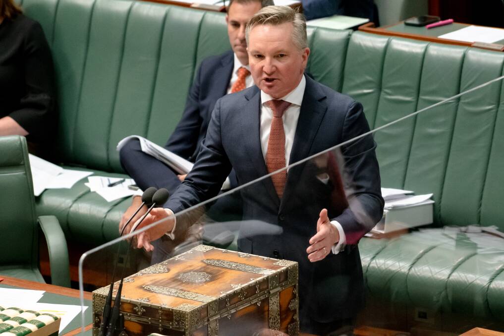 Climate Change and Energy Minister Chris Bowen in federal parliament in November last year. Picture by Elesa Kurtz