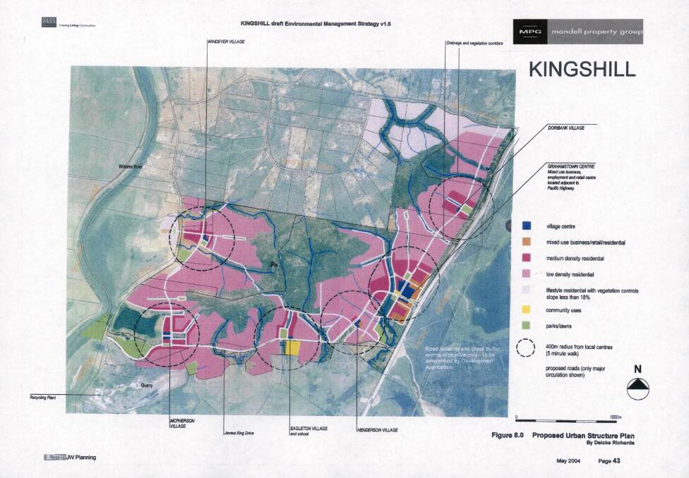 THE NEW SUBURB: From the Kings Hill concept plan.