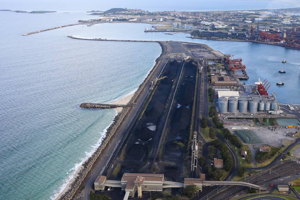 SOUTHSIDE: Port Kembla Coal Terminal, near Wollongong, is licensed to ship 18 million tonnes a year and has recently been moving about 14 million tonnes annually. Picture: Anna Warr, Illawarra Mercury