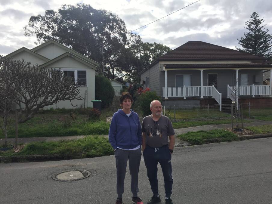 WE LIKE THE STREET AS IT IS: Janice Watson and Ron Rowarth outside the homes facing demolition and replacement with modern two-storey townhouses.