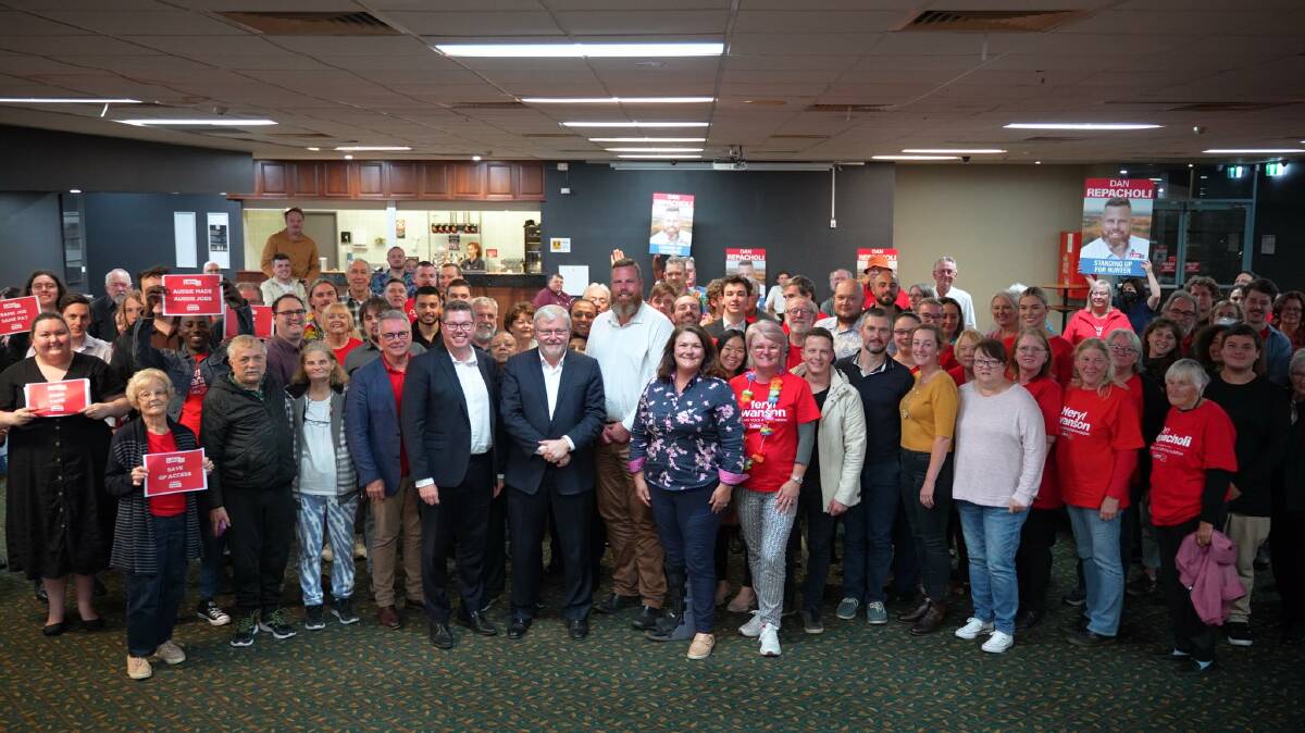 THE GANG'S ALL HERE: Another shot of the Labor faithful from Edgeworth Bowling Club. Picture: Courtesy Dan Repacholi - Labor for Hunter Facebook