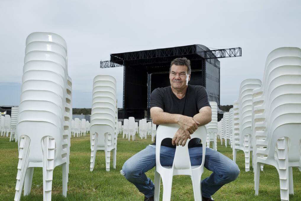 DETERMINED: Michael Hope at Hope Estate before a concert in 2015. Picture: Max Mason-Hubers