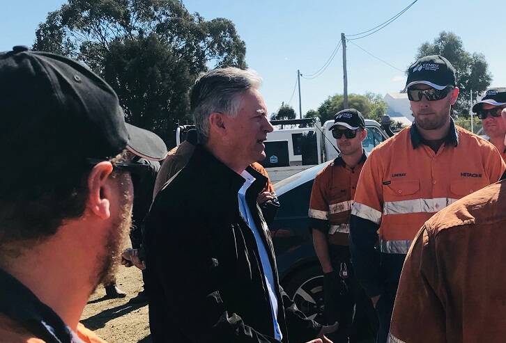 JUBILANT: President of the northern district branch of the mining and energy division of the CFMEU, Peter Jordan, after the union lodged a class action against WorkPac fronted by former Mount Thorley/Warkworth casual Ben Reynard 