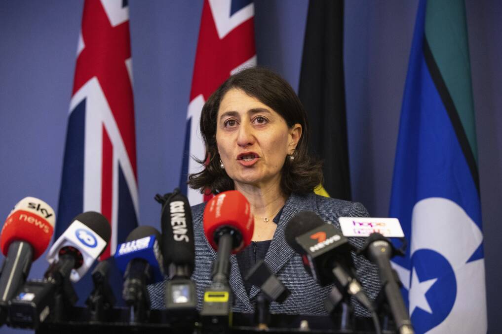  Gladys Berejiklian announcing her resignation yesterday as NSW premier.