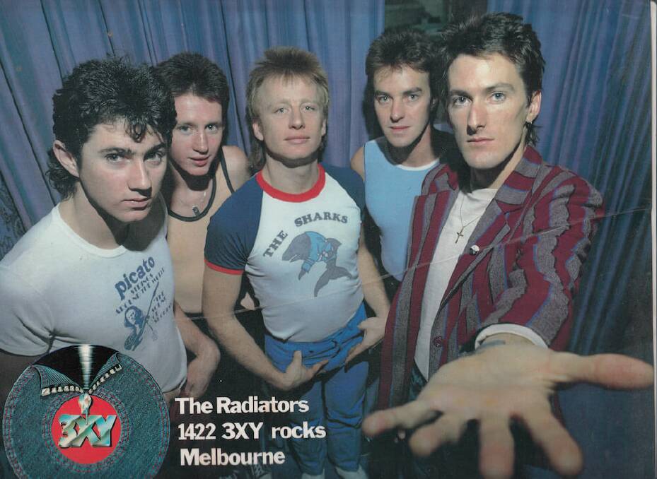 FORTY-TWO YEARS AGO: 1980 promo shot of the band, for the Mexicans south of the NSW border. Picture: theradiators.com
