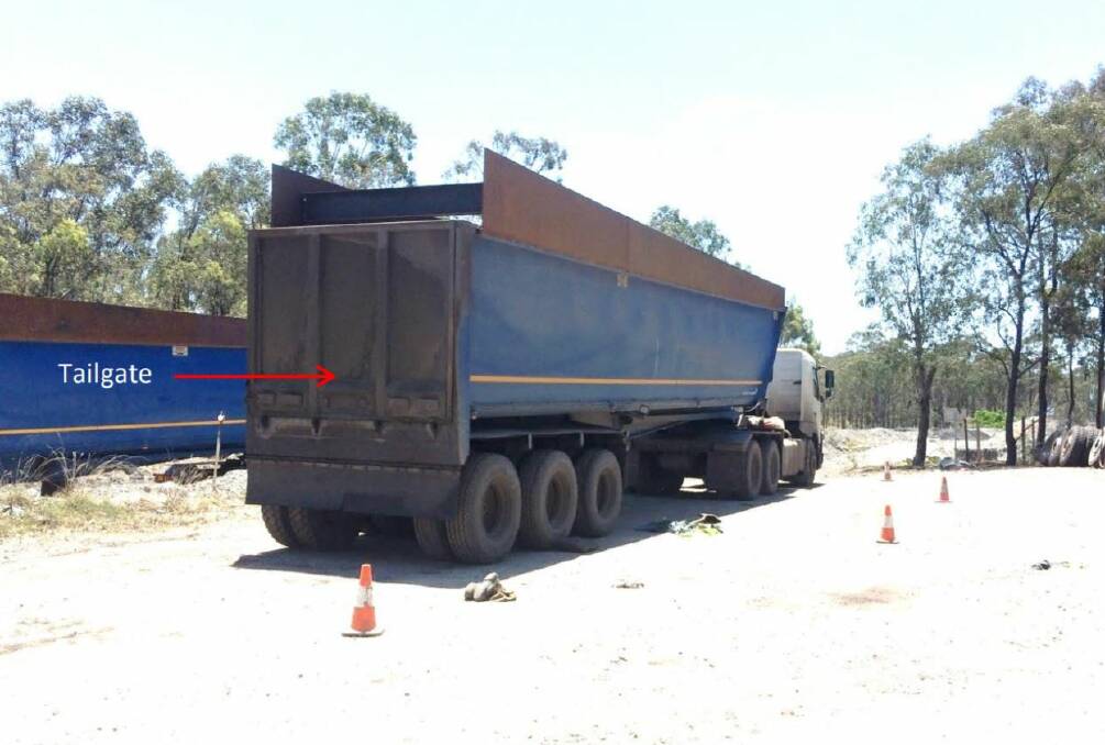 The truck photographed during the initial investigation by the Resources Regulator