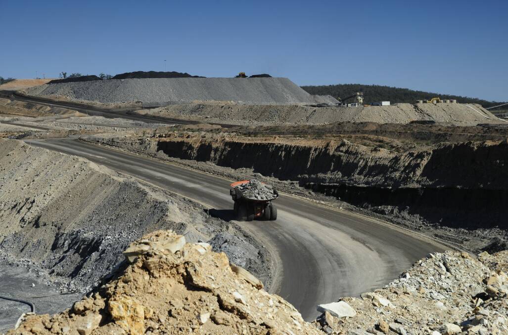 BLACK GOLD: Whitehaven Coal's Maules Creek opencut mine, one of the drivers of the company's impending record year of production, with its annual report due on August 25. Picture: Whitehaven Coal