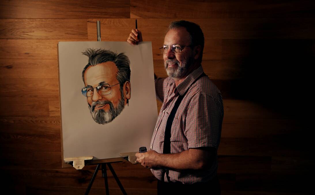 SELF PORTRAIT: After 30 years as a newspaper cartoonist, Peter Lewis, ponders the essence of humour as he parts ways with the Newcastle Herald. Picture: Simone De Peak.
