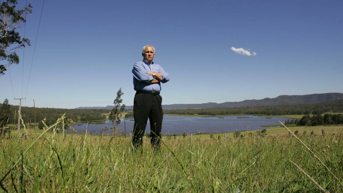 PROTECTOR: Roger Lewis of the Ellalong Residents' Wetlands Protection Group, in a file picture taken in 2006, when the residents were opposed to a development proposal from Duncan Hardie. Picture: Dean Osland