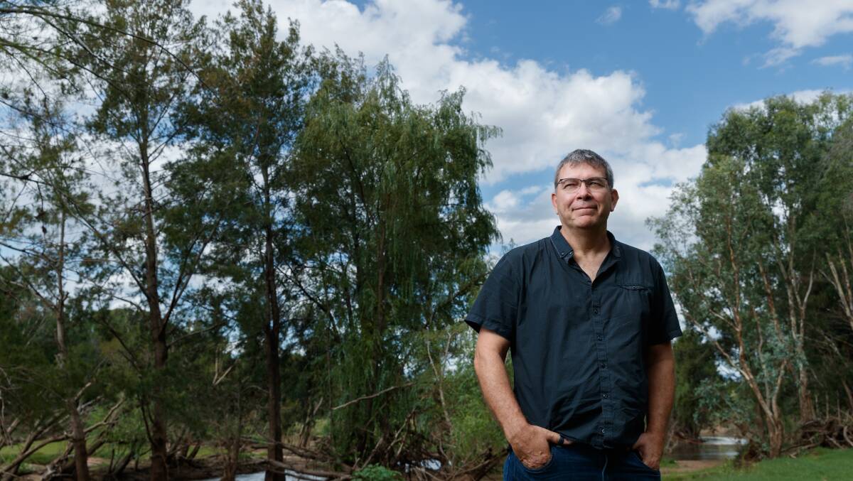 Scott Franks at the Hunter River near Singleton, photographed last month after the Independent Planning Commission rejected Glencore's application to extend its Glendell mine. Picture by Max Mason-Hubers