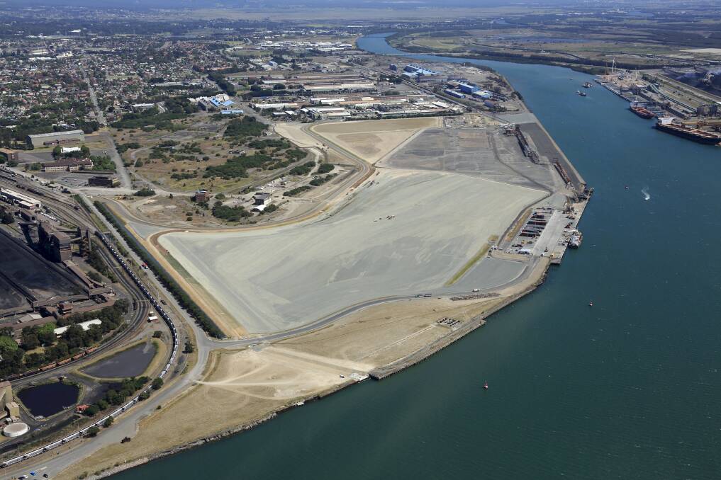 DEEP WATER FRONTAGE: It's the immediate access to the Hunter River and on to the ocean that makes the former steelworks site so strategically important. 