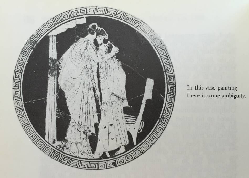 THE GREEKS: Pedastary - the sexual attraction of a man to a boy - has featured in many cultures through the ages. This illustration of a 5th Century BC piece from Sex In History, by Reay Tannahill (1980).