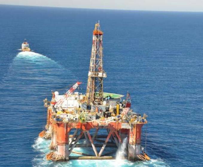 PEP-11 PUSH: A semi-submersible rig of the type Asset Energy and its partners would like to use to explore for gas off the Newcastle coast. Picture: Asset Energy