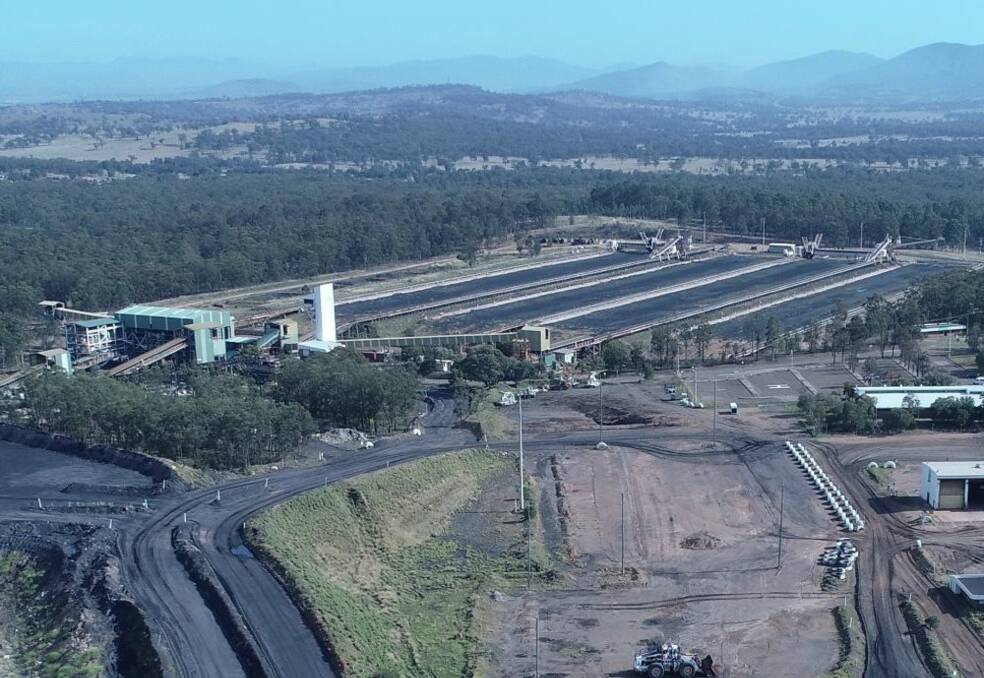 CENTRE OF ATTENTION: The former Drayton coal preparation plant and coal stockpiling areas, which Malabar Resources says will be the only surface evidence of mining at Maxwell undergound. Picture: Malabar Resources