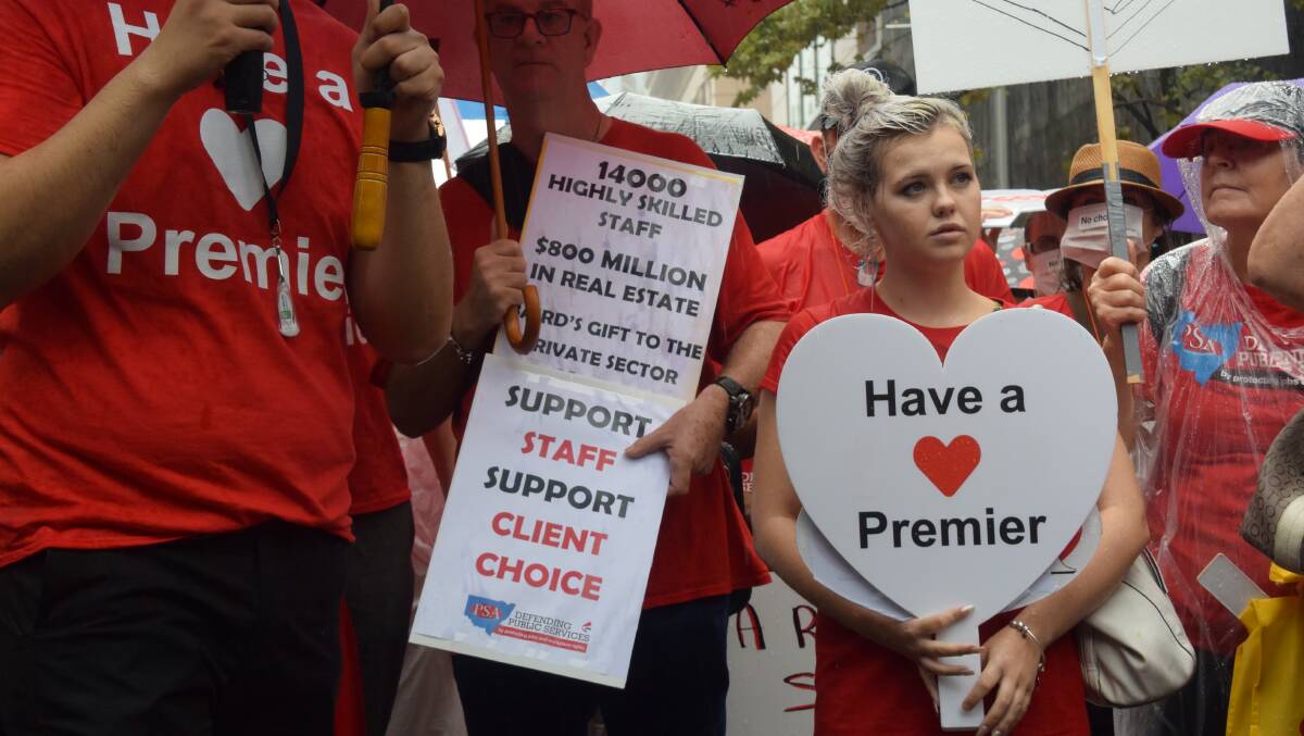 QUICK RESPONSE: Days after a Public Service Association rally in favour of state-run disability services, the NSW government has announced preferred tenderers to run the group homes it is transferring to the private sector.