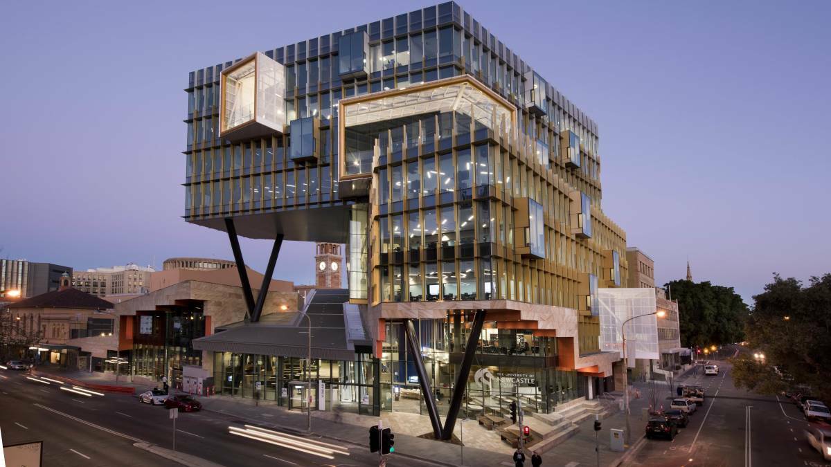 CASUAL CONCERNS: The University of Newcastle's NewSpace building in Hunter Street. Unions say the federal government's 'casual conversion' laws are not working with just five of 2300 Newcastle staff given permanency. Picture: Murray McKean