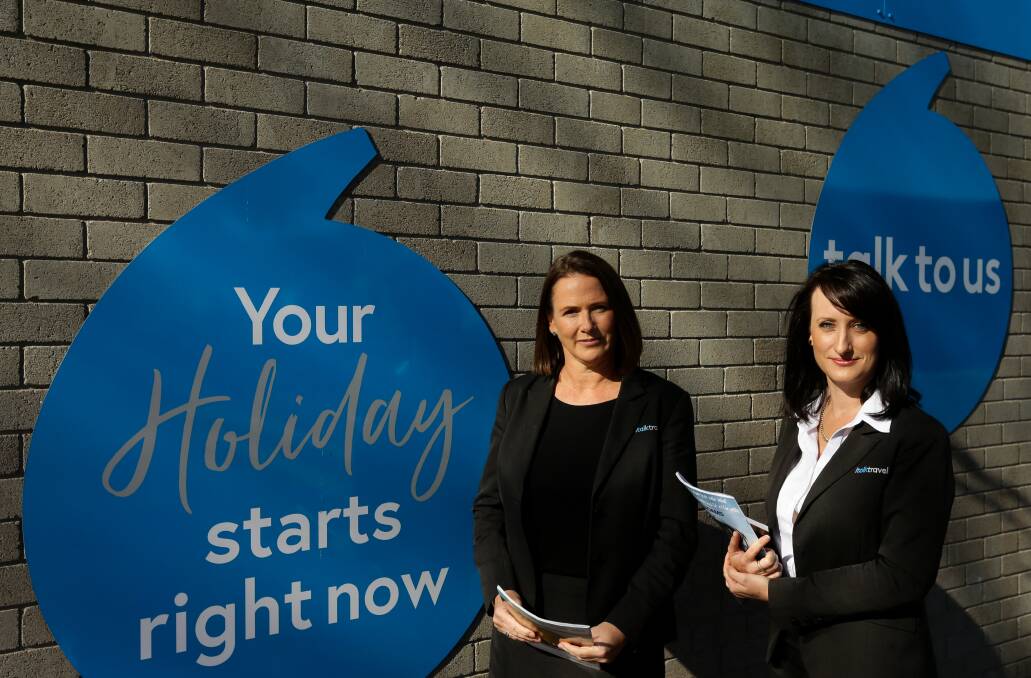 TRAVEL TREVAILS: Sisters-in-law Karen van Huisstede and Julia van Huisstede, owners of I Talk Travel, concerned the sector will be crushed if JobKeeper ends when expected in September. Picture: Jonathan Carroll