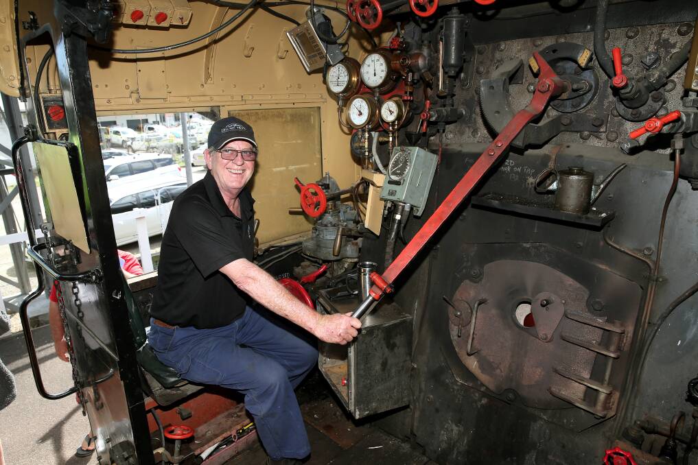 CLEAN MACHINE: Project manager Mark Stapleton in front of the engine boiler, converted from coal to diesel as part of a 16-year overhaul. Picture: Peter Lorimer