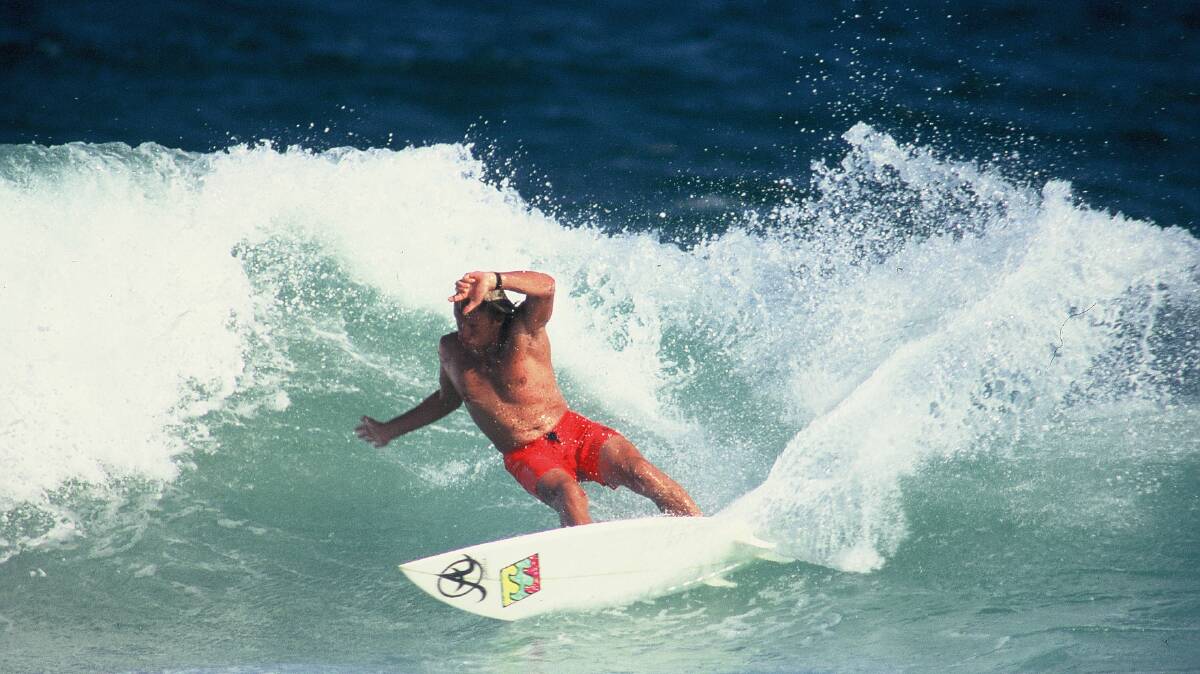 CUTBACK KING: Louie whips it around in a Novocastrian summer. Picture: Bosko
