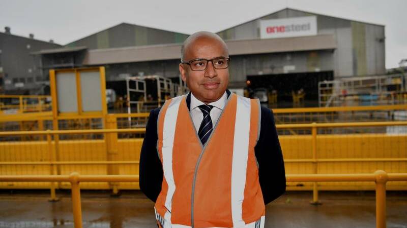 Sanjeev Gupta in Newcastle for steel mill centenary