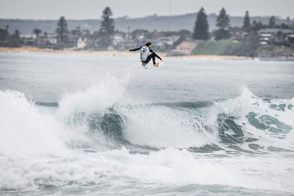 THAT'S WHY: Reef Heazlewood, earlier in the event, showing how much air he can get out of even tiny waves. Picture: Matt Dunbar/WSL
