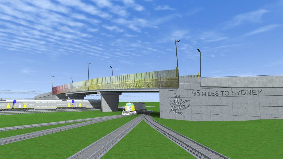 CONTESTED SPACE: An artist's impression of the bridge at the heart of the Lake Macquarie interchange.