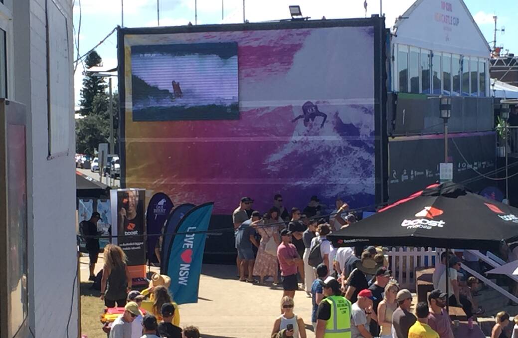 The big screens gave punters the chance to savour the big moments a second and third times.