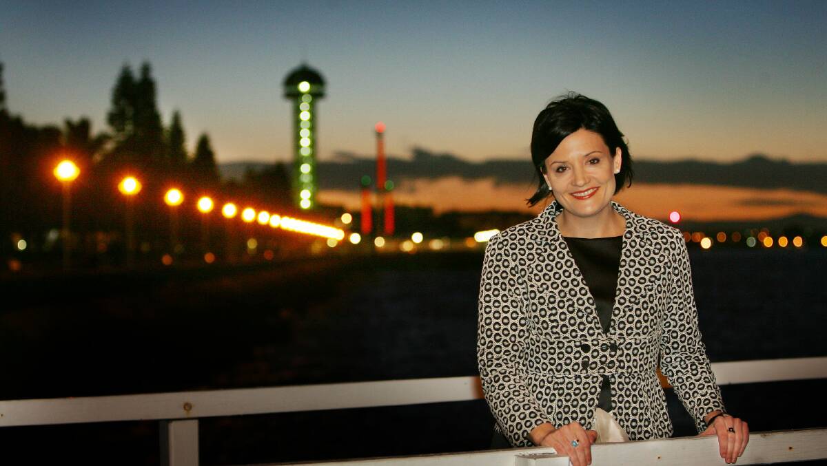 THAT WAS THEN: Jodi McKay on the Newcastle Foreshore the night in 2006 that her interest in running for the ALP was concerned: Picture: Darren Pateman