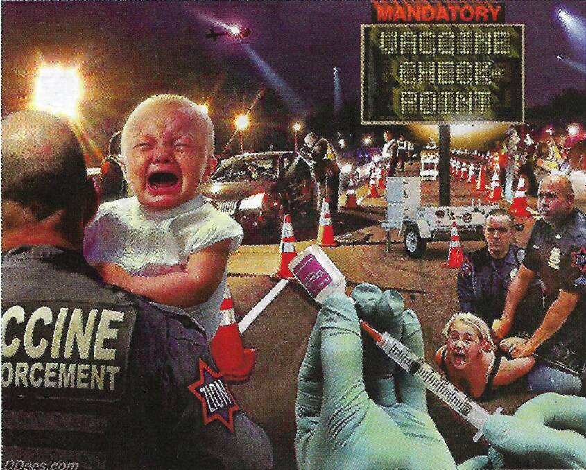 FUTURE SHOCK: A photo mock-up from Uncensored magazine, Issue 44, June-Sept 2016. Concerns about vaccines were already a controversial issue long before COVID, thanks to the persistent belief - despite widespread official debunking - in a link between growing levels of autism and some of the materials that have been used in vaccines over the years. Picture: Courtesy Uncensored
