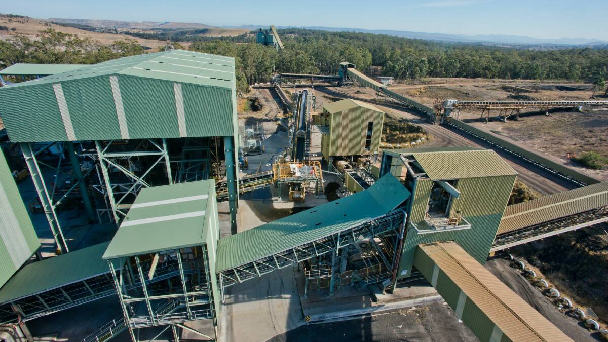 AGEING BUT UP TO DATE: A closer view of the coal preparation plant, built for the Drayton open-cut but now set to wash coal from the Maxwell underground. Picture: Malabar Resources