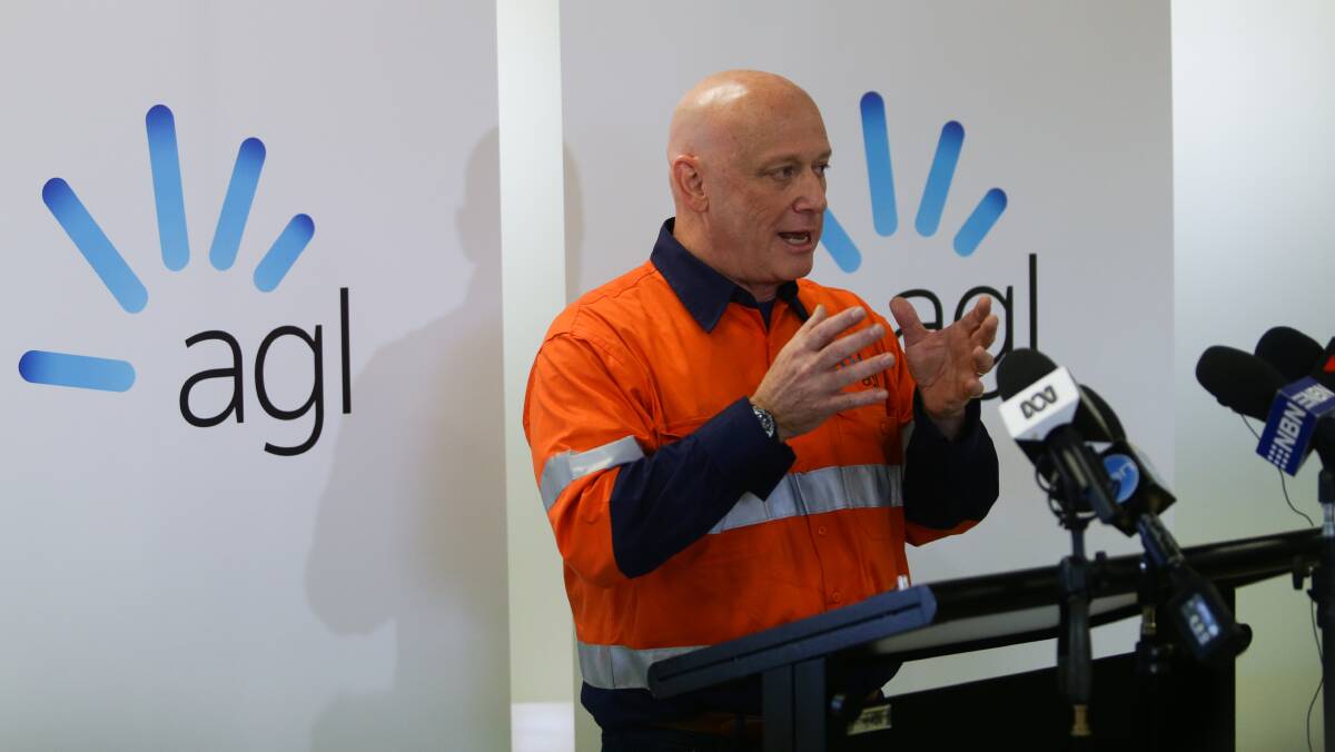 AGL head Andy Vesey recently explaining his company's post-Liddell generation plan.