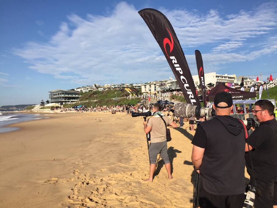 PROUD CROWD: The scene at Merewether this morning. Picture: Marina Neil