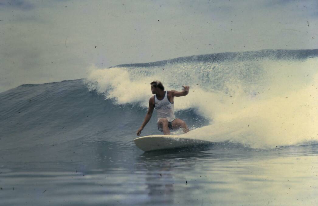 TIMELESS: Steve Butterworth was a rock star surfer. Old Bar, 1978. Picture: Courtesy Crow's Garage